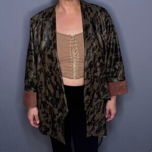Rare Vintage Lisandro Sarasola Regine Suede & Leather Jacket